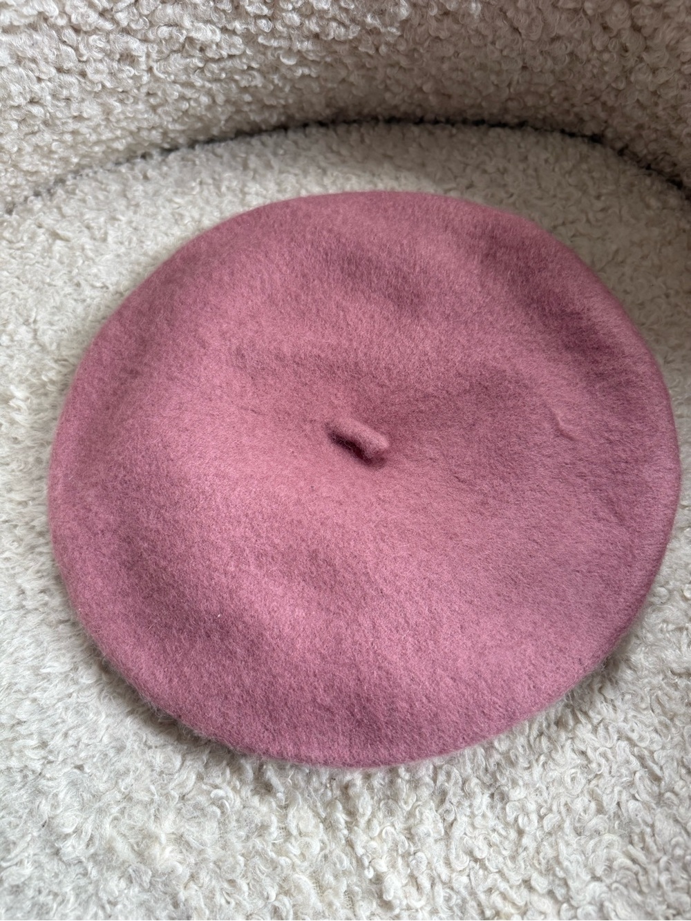3/$20. Womens Pink Wool Beret - Classic Soft Beret